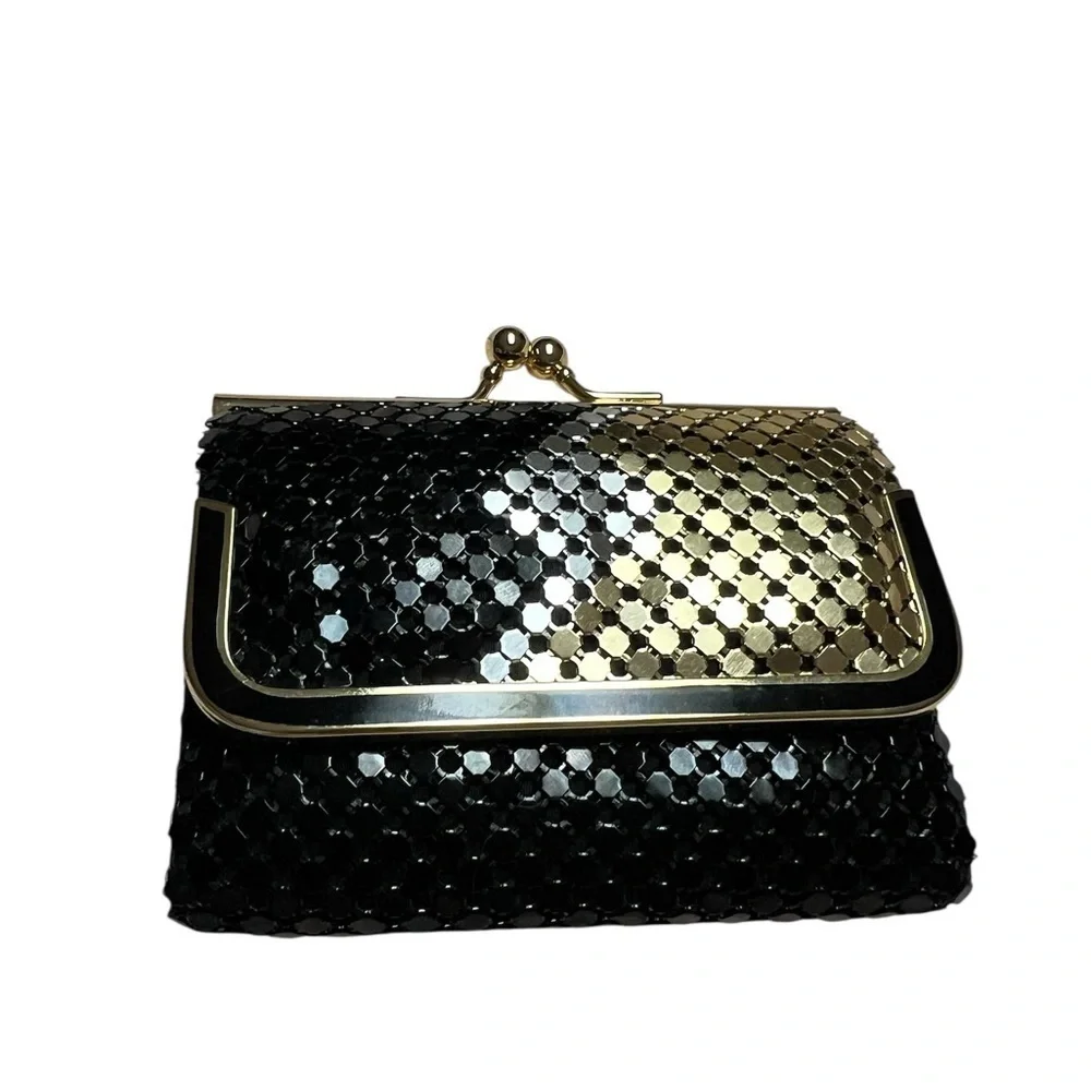 Elegant Black and Gold Women's coin purse/wallet